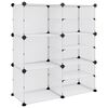 vidaXL apavu plaukts, caurspīdīgs, 84x31,5x93 cm, plastmasa