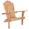 vidaXL Dārza Adirondack krēsls Dabiska Ciets tek&scaron;a koks