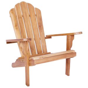 vidaXL Dārza Adirondack krēsls Dabiska Ciets tek&scaron;a koks