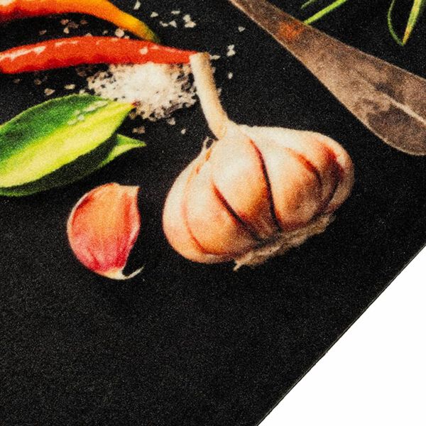 vidaXL virtuves paklājs, mazgājams, gar&scaron;vielu apdruka, 60x180 cm