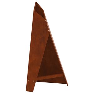 vidaXL Uguns bedre Brūna 58 x 40 x 100 cm Novecināts tērauds