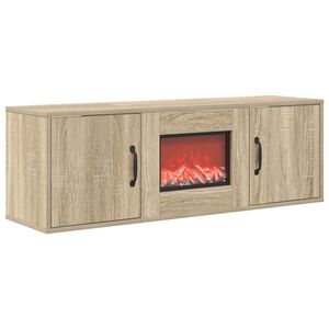 vidaXL Elektriskais kamīns Sonoma 110 x 30 x 36,5 cm Inženierijas koks