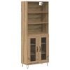 vidaXL Augstais skapītis 2 pcs Artisānā ozols 69,5 x 34 x 180 cm