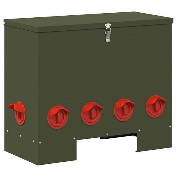 vidaXL Vistas barotava Olīvu zaļš 60.5 x 29 x 51 cm