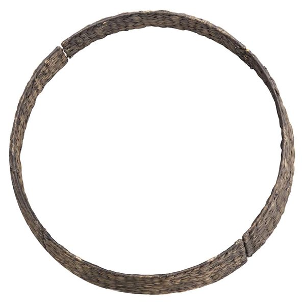 vidaXL Ziemassvētku koka apmale Melna 60 x 60 x 22 cm Ūdens hiacintes