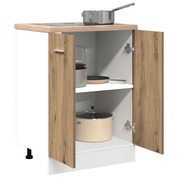 vidaXL virtuves skapītis, "Lyon", koka krāsa, 60x46x81,5 cm