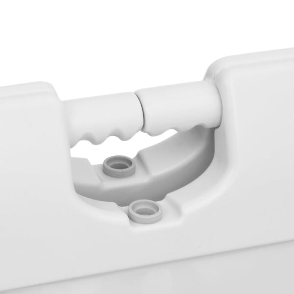 vidaXL ietves dēlis, A-rāmis, pelēks, 45x7x84,5 cm, HDPE