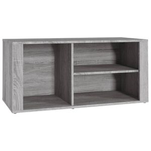 vidaXL apavu plaukts, pelēka ozola, 100x35x45 cm, inženierijas koks