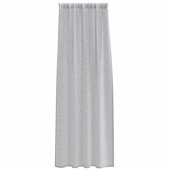 vidaXL Voile aizkaris 2 pcs Tum&scaron;i pelēks 225 x 140 cm Poliesters