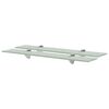 vidaXL sienas plaukti, 2 gab., 60x10 cm, 8 mm, stikls