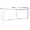 vidaXL TV skapītis ar durvīm, ozola, 102x35x45 cm, inženierijas koks