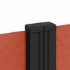 vidaXL izvelkams sānu aizslietnis, sarkanbrūna, 120x1000 cm