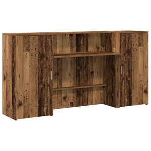 vidaXL reģistratūra, veca koka, 200x50x103,5 cm, inženierijas koks