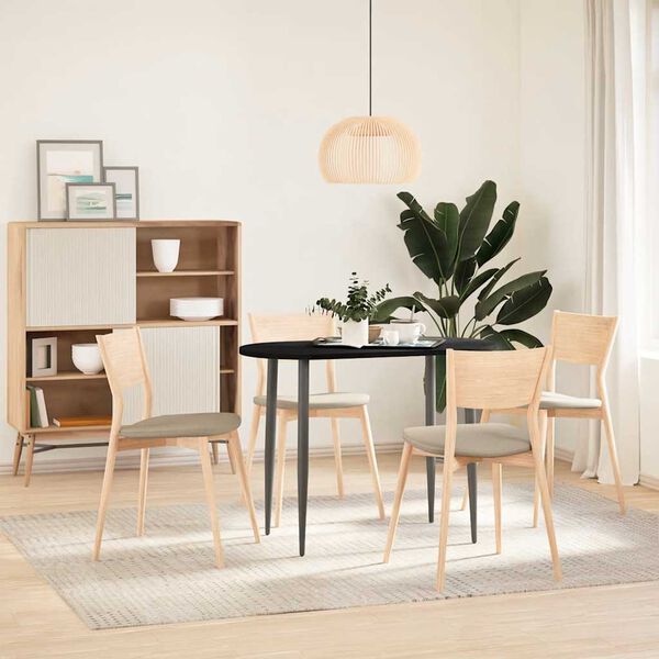 vidaXL galda virsma, tum&scaron;i brūna, 100x50x2 cm, ozola masīvkoks, ovāls