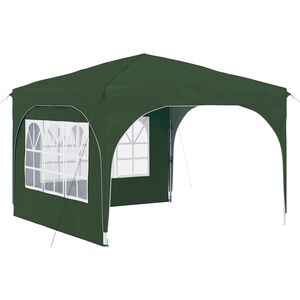 vidaXL Pop-up svinību teltis 290 x 290 x 245 cm Zaļa