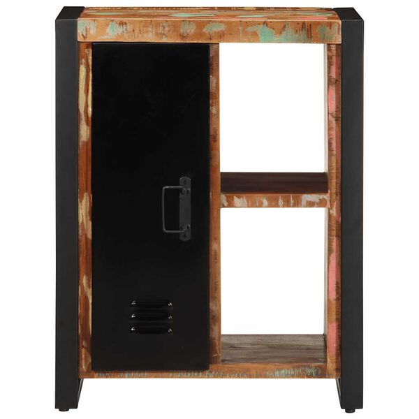 vidaXL Bufete daudzkrāsains 55x35x70 cm reģenerēts masīvkoks