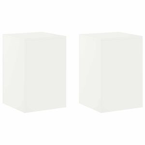 vidaXL Augu statīvs 2 pcs Balts 40 x 40 x 60 cm Tērauds