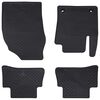 vidaXL Auto paklājs 4 pcs Melna atbilst Toyota C-HR hibrīdām TPE