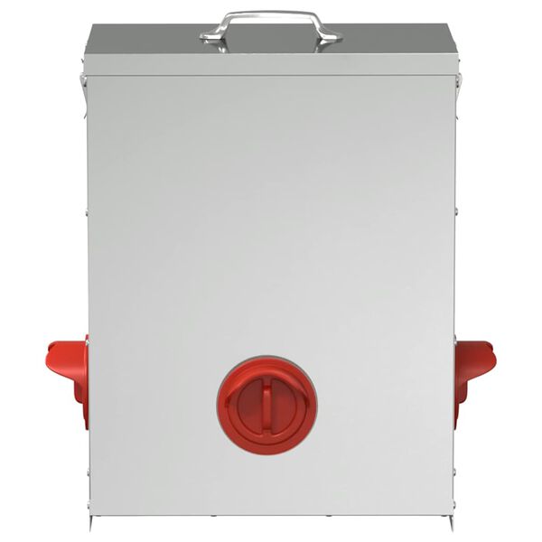 vidaXL Vistas barotava Sudraba 32,5 x 20,5 x 43 cm Cinkots tērauds