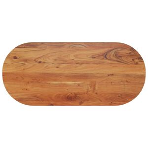 vidaXL galda virsma, 90x40x3,8 cm, ovāla, akācijas masīvkoks