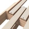 vidaXL Gultas rāmis Brūna 80 x 200 cm Inženierijas koks