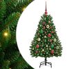 vidaXL Mākslīgā Ziemassvētku eglīte 120 cm 150 LED Silti balts Zaļa
