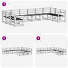 vidaXL Āra dīvānu komplekts 10 pcs Dabiska Cietā akācijas koks