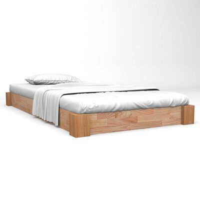 vidaXL gultas rāmis, 90x200 cm, ozola masīvkoks
