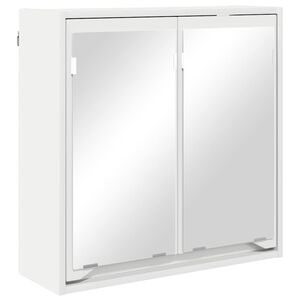 vidaXL Vannas istabas spoguļu skapis Balts 60 x 20 x 60 cm
