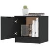 vidaXL naktsskapī&scaron;i, 2 gab., melni, 40x39x40 cm