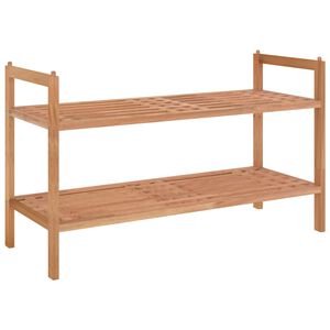 vidaXL apavu plaukts, 69x27x41 cm, valrieksta masīvkoks