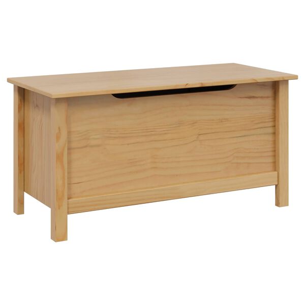 vidaXL Uzglabā&scaron;anas kaste Medus brūns 90 x 40 x 45 cm Cieta priede