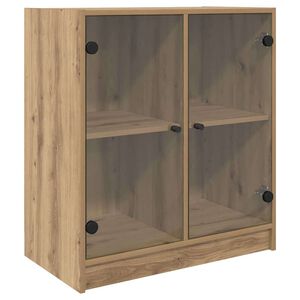 vidaXL Sānu skapis Artisānā ozols 68 x 37 x 75,5 cm Inženierijas koks