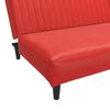 vidaXL 2-vietīga dīvāngulta, sarkana mākslīgā āda