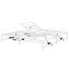 vidaXL Elektriskā regulējamā gultas rāmis Balts 90 x 213 cm Tērauds