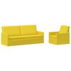 vidaXL Dīvānu komplekts 2 pcs Gai&scaron;i dzeltena Audums