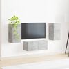 vidaXL TV skapī&scaron;u komplekts 6 pcs Betona pelēks Inženierijas koks