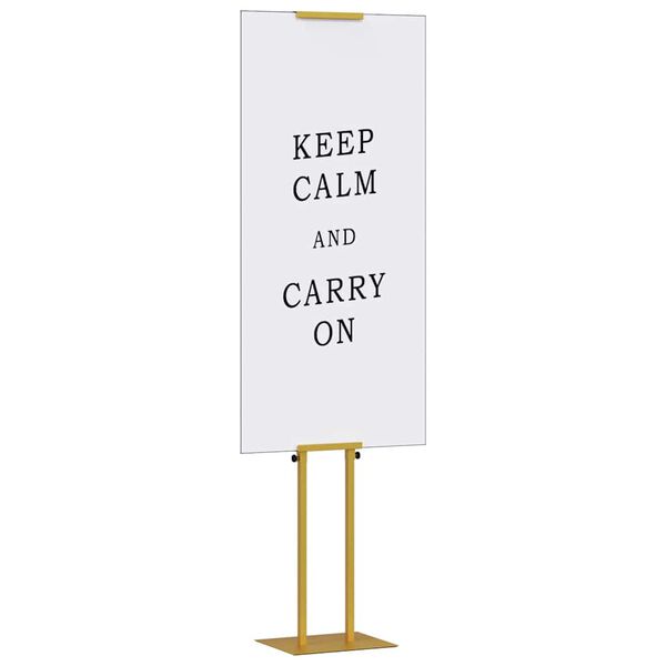 vidaXL Izstāžu stendi 2 pcs Zelts 30 x 23,5 x 210 cm Tērauds