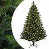vidaXL Mākslīgā Saliekamā Ziemassvētku Egle 120 cm 150 LED Silti balts