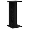 vidaXL Augu statīvs Melns ozols 25 x 25,5 x 60,5 cm Inženierijas koks