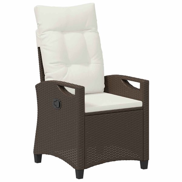 vidaXL Dārza krēsls 2 pcs Brūns un Krēma 56 x 60 x 112 cm