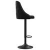 vidaXL bāra krēsli, 2 gab., melns samts