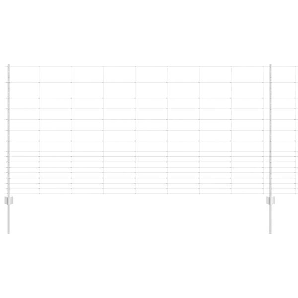 vidaXL Žogs ar stabu Sudraba 1,2 x 25 m Tērauds