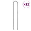 vidaXL telts mietiņi, 12 gab., 30 cm, &Oslash;7 mm, cinkots tērauds