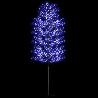 vidaXL Ziemassvētku koks, 2000 LED, zila gaisma, ķirsis, 500 cm