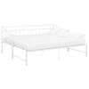 vidaXL izvelkams dīvāna rāmis, balts, metāls, 90x200 cm