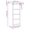 vidaXL Slīdo&scaron;ās durvis Dabiska 83 x 232 cm