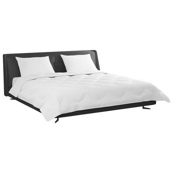 vidaXL Sega ar spilvenu 3 pcs Balts Mikrošķiedra