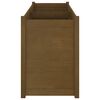 vidaXL dārza puķu kaste, medus brūna, 150x50x70 cm, priedes masīvkoks