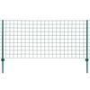 vidaXL Euro stiepļu žogs, tērauds, 20x1,2 m, zaļ&scaron;